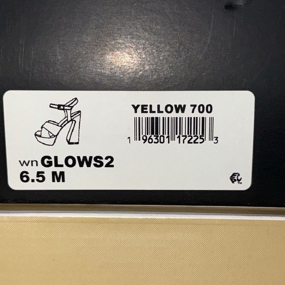 Nine West Women's Yellow Platform Sandals - Picture 5 of 5